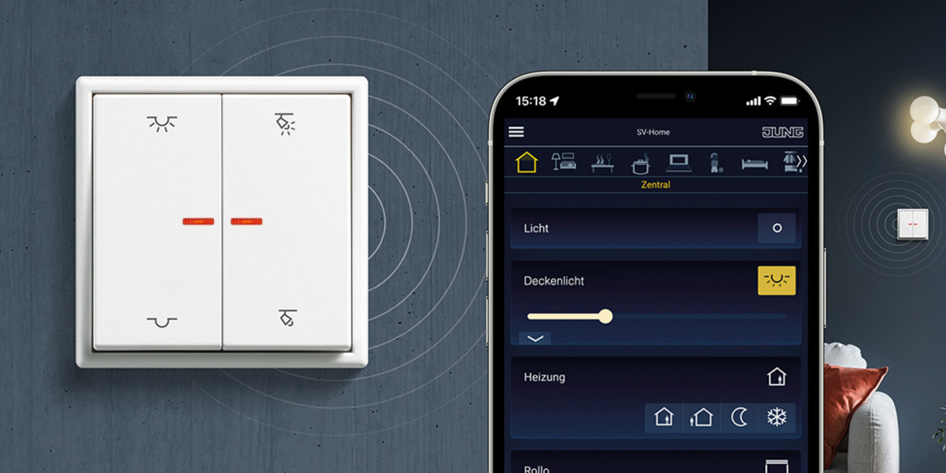 KNX RF Taster bei Elektro Herdel GmbH in Seeheim-Jugenheim